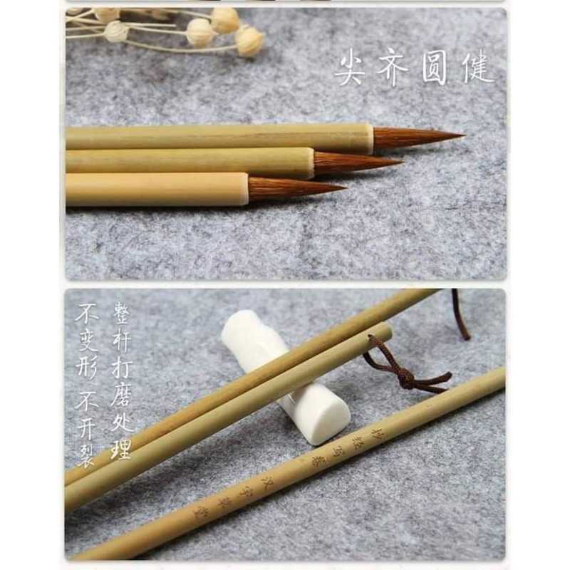 Bút lông tiểu khải cán tre